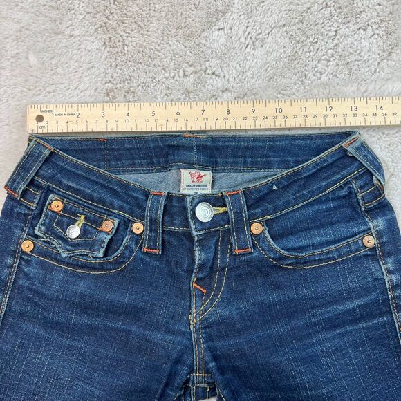 True Religion Womens 26x30 Julie Skinny Jeans Denim Stretch Made in USA Low Rise - Picture 5 of 10